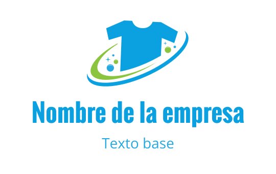 Diseño de logo colorido con una camiseta y elementos en espiral