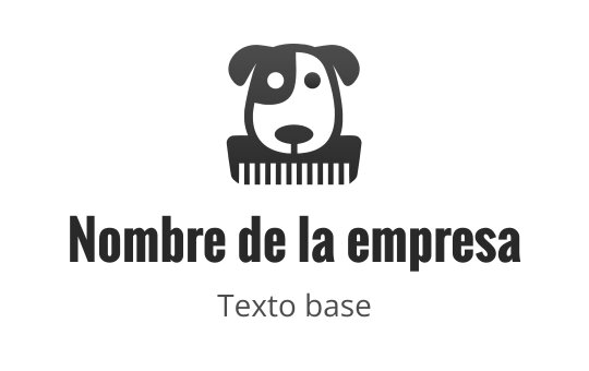 Dog-grooming logo