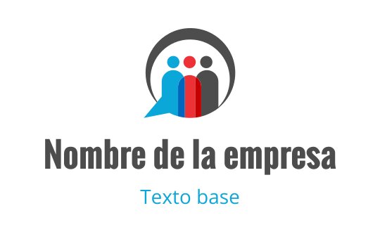 Diseño de logo moderno con tres figuras estilizadas en azul y rojo