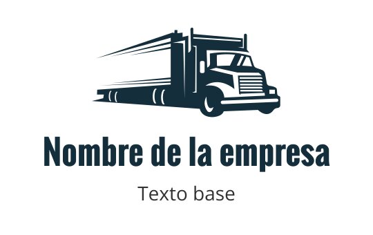 Diseño de logo de camión audaz con líneas dinámicas y tipografía moderna