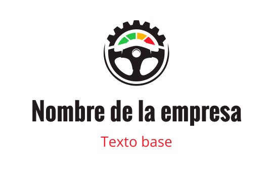 Diseño de logo moderno con un motivo de volante y engranaje