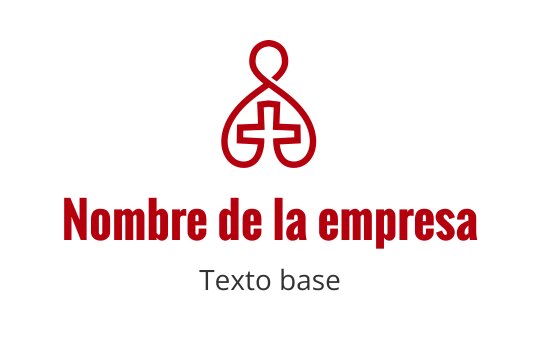 Diseño de logo estilizado en rojo con formas entrelazadas y cruces