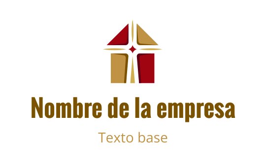 Diseño de logo moderno con una forma geométrica en rojo y dorado