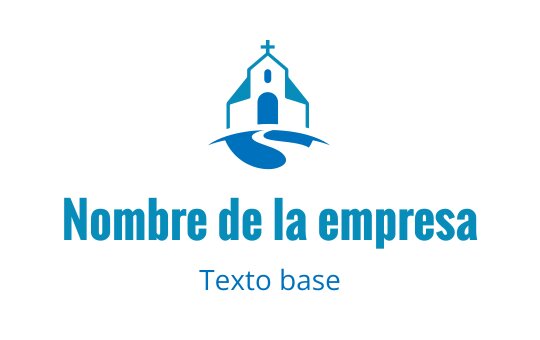 Diseño de logo moderno de iglesia con un camino sinuoso y elemento de cruz