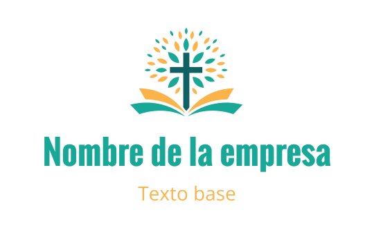 Diseño de logo de árbol colorido con elementos de cruz y libro abierto