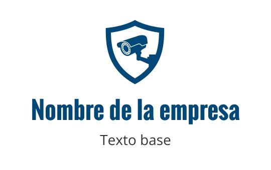 Diseño de logo de escudo con una cámara de seguridad en tonos azules