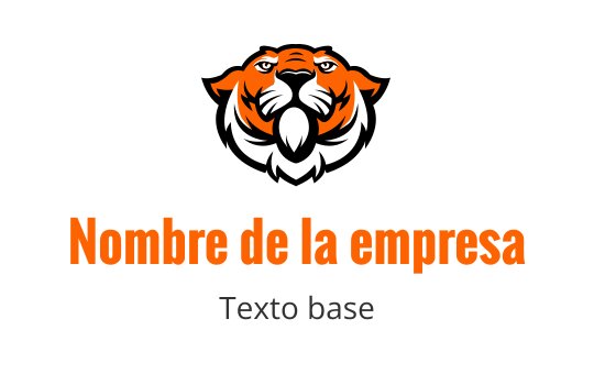 Diseño de logo de tigre audaz con características en naranja y negro