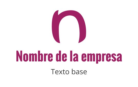 Diseño de logo moderno con una letra 'n' estilizada en rosa