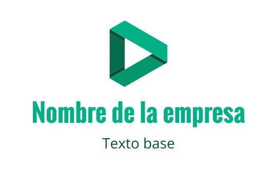 Diseño de logo moderno en color teal con forma de botón de reproducción geométrico