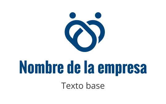 Diseño de logo moderno en azul con figuras entrelazadas y forma circular
