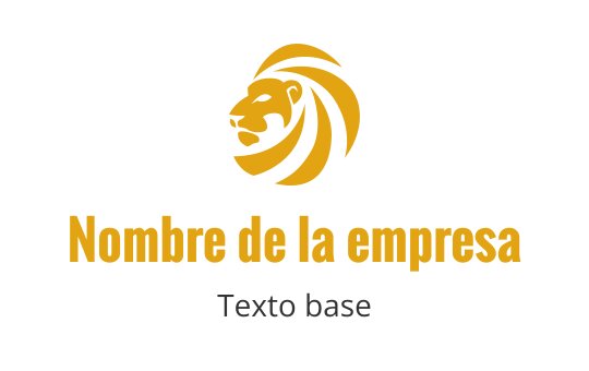 Diseño de logo de león audaz con melena fluida en dorado y negro