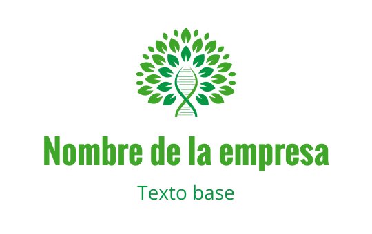 Diseño de logo moderno de árbol verde con una hélice de ADN en el centro