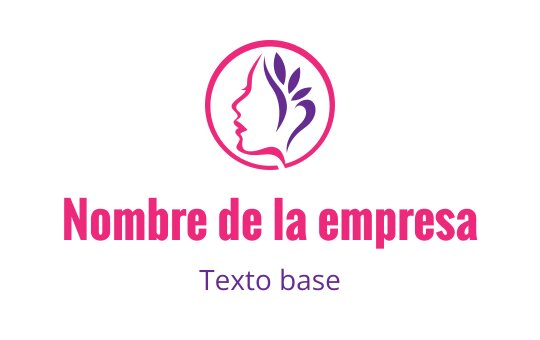 Diseño de logo elegante con una silueta de perfil y elementos florales