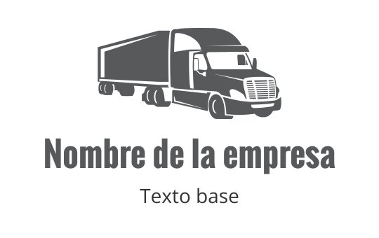 Diseño de logo de camión audaz con silueta aerodinámica y tipografía moderna