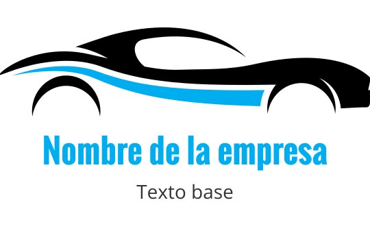 Diseño de logo limpio con una ola azul fluida sobre texto en negrita