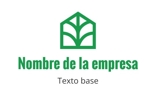 Diseño de logo moderno en verde con una hoja estilizada dentro de una casa
