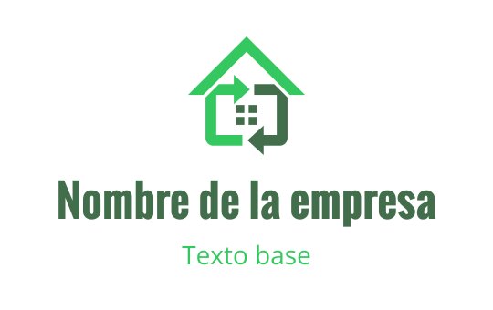 Diseño de logo moderno de casa verde con flechas y patrón de cuadrícula