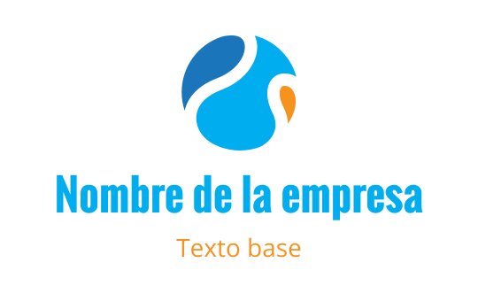 Diseño de logo moderno en azul y naranja con elementos de ola abstractos